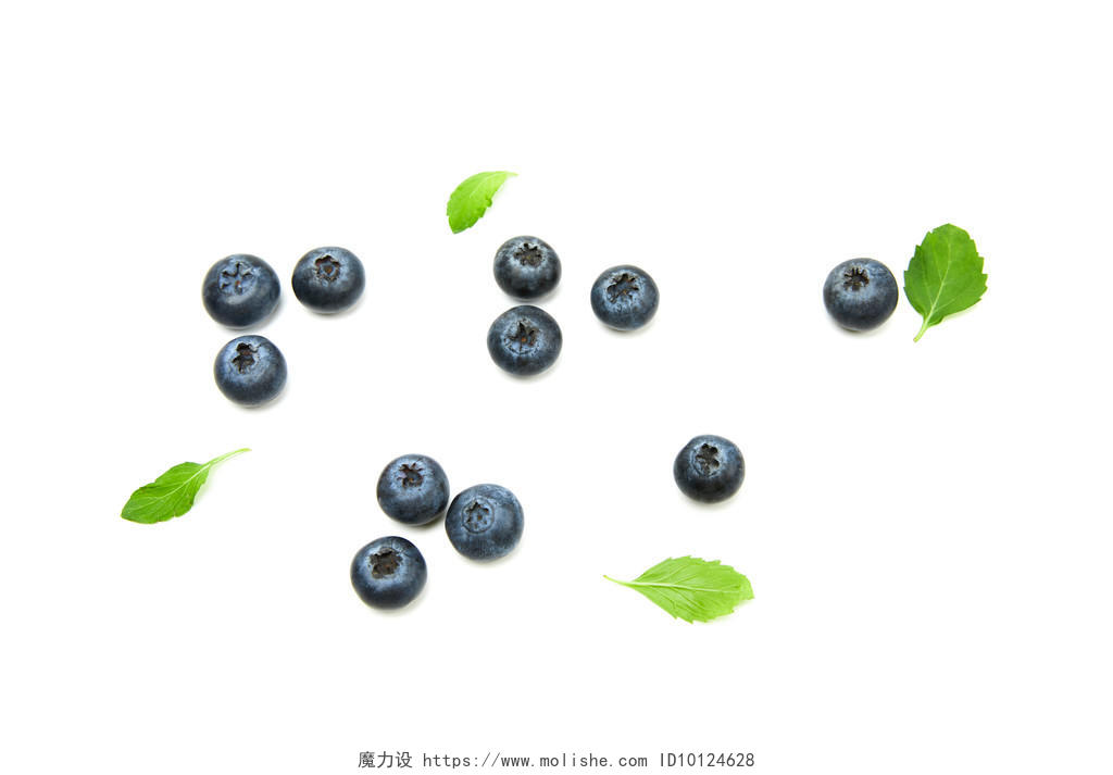极简清新水果蓝莓背景图片